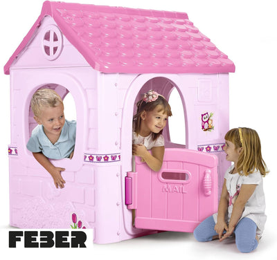 FEBER - Fantasy House Kinderspielhaus, Rosa, Famosa (800012222) Pinkes Haus, Pinkes Haus