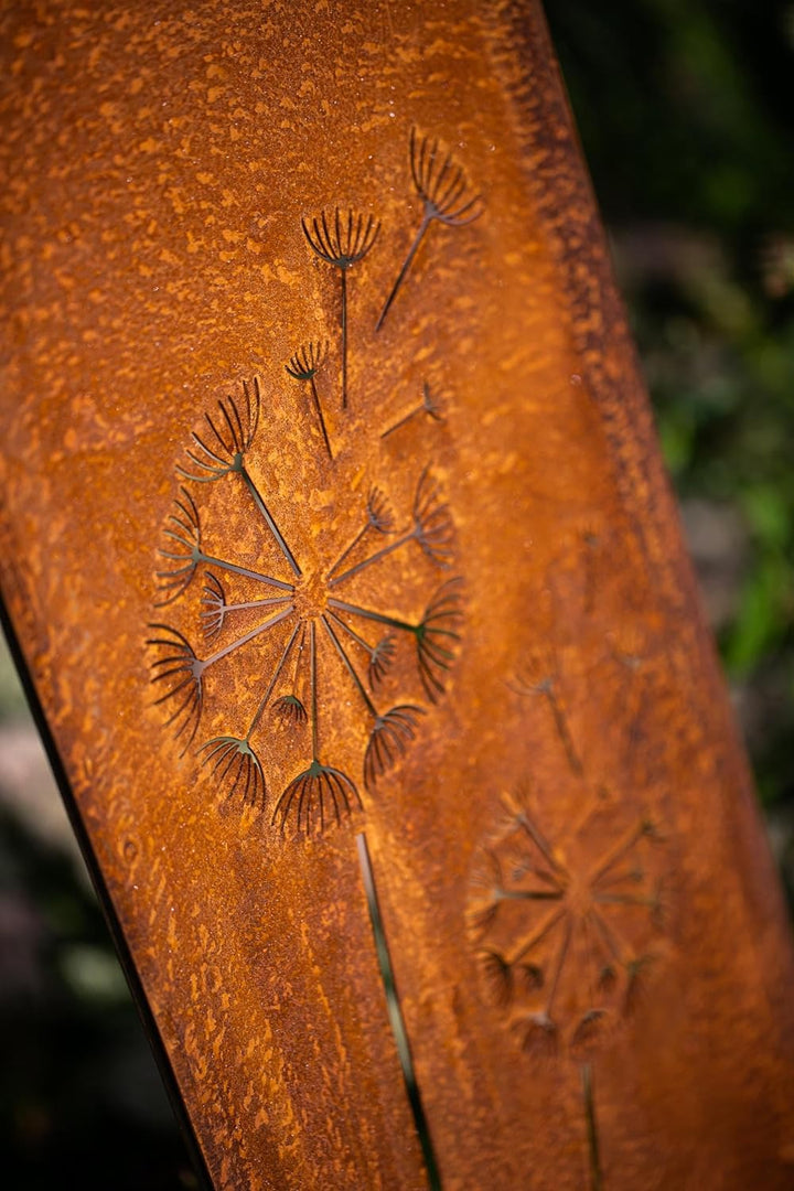 Bornhöft Schild Spruchtafel Gartenschild Edelrost rostige Gartendeko 115cm Edelrost Gartenstecker Ro