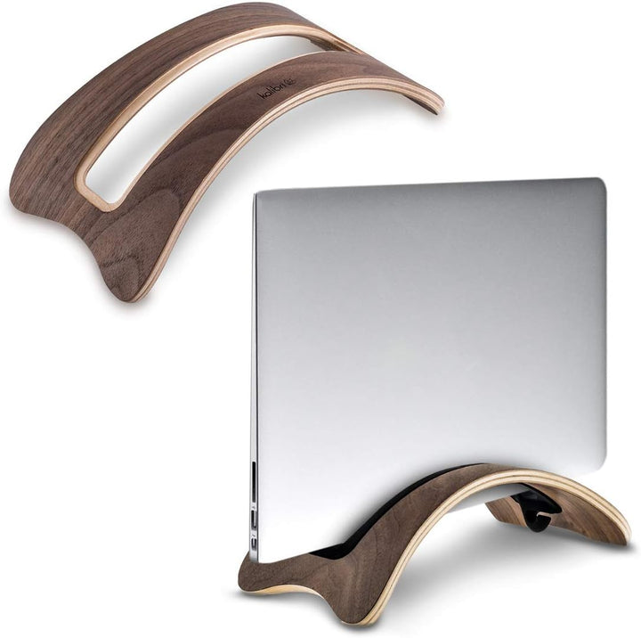 kalibri Laptop Ständer Notebook Stand - Halterung aus Holz 3X Silikoneinsatz für MacBook Air/Pro/Pro