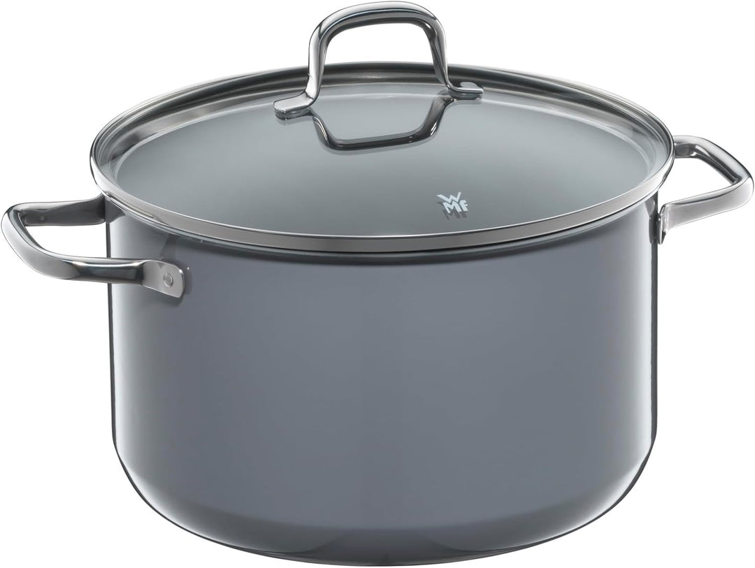WMF Fusiontec Essential Kochtopf gross, 24 cm, Glasdeckel, Fleischtopf Induktion, 6,4l, High-Tech Ke