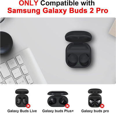 Kabellose Ladecase für Samsung Galaxy Buds 2 Pro, Ersatz Wireless & Wired Charger Case für Galaxy Bu