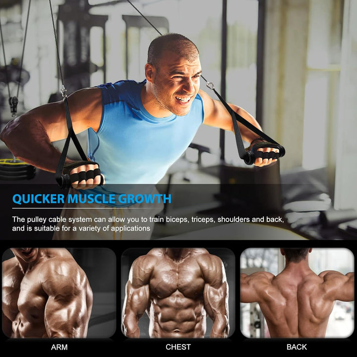 Kabelzug Fitness Kabel Latzug Fitness Bizeps Rücken Trainingsgerät DIY Kabelzug Pulley System Latzug