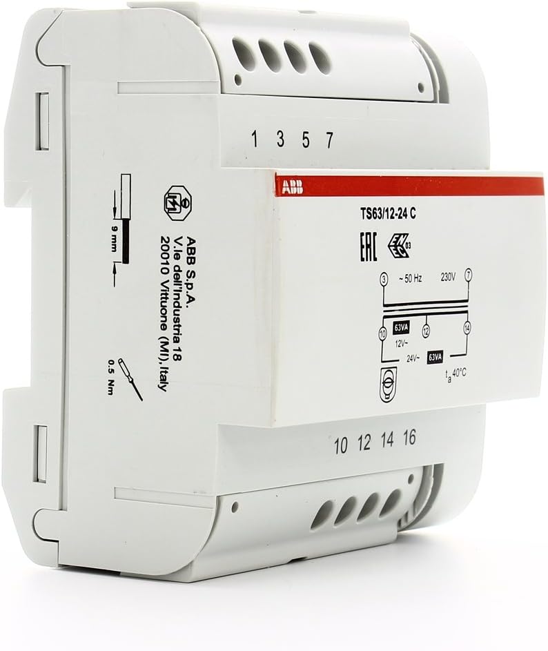 ABB TS63/12-24C Trafo 63VA 12-24V, Weiss