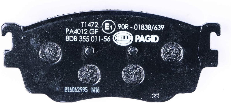 HELLA PAGID 8DB 355 011-561 Bremsbelagsatz - T1472 - Dicke/Stärke: 15mm - Bremssystem: Sumitomo - mi