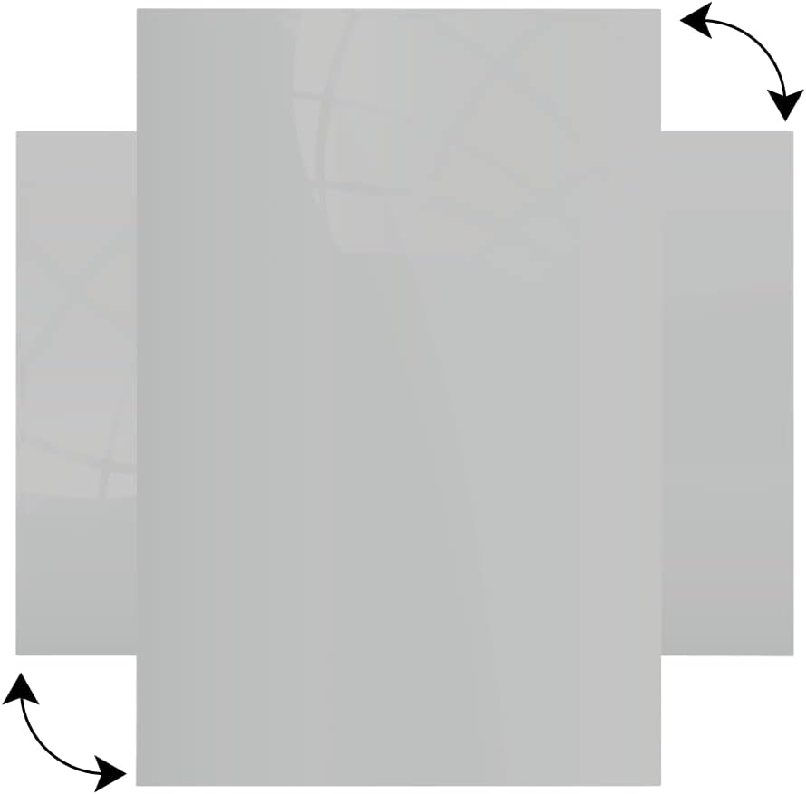 ALLboards Glasboard Magnetisch Grau 60x40cm, Rahmenlos, Glastafel, Magnettafel, Gehärtetes Glas, Gra