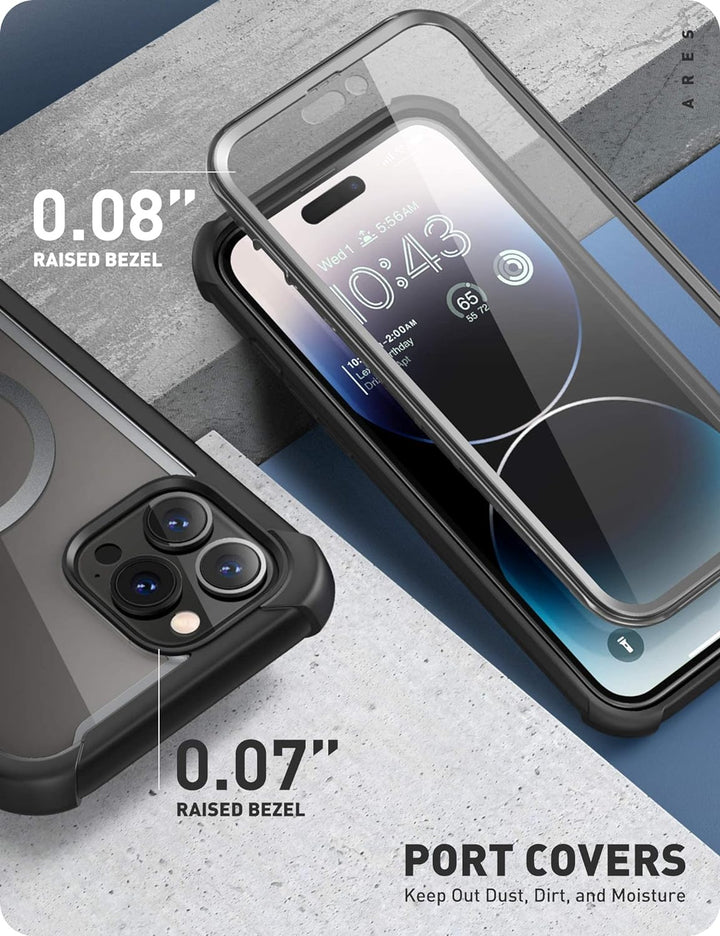 i-Blason Ares Mag Series Hülle für iPhone 14 Pro Max (6.7") 2022 Bumper Case 360 Grad Handyhülle Tra