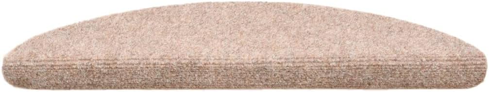homiuse 15 STK. Selbstklebende Treppenmatten Nadelvlies 56x17x3 cm Braun Treppenstufen Matten Modern