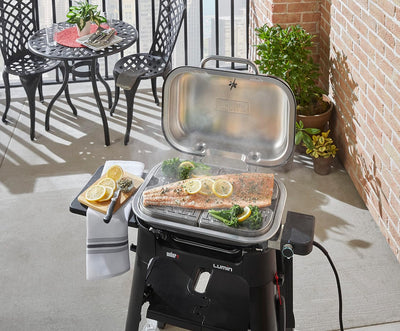 Weber 6613 Lumin Compact Versatility Grill Kit, Silver, Compact