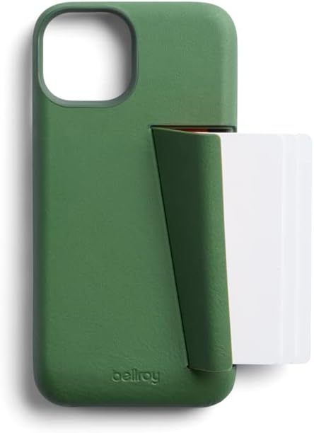 Bellroy Handyhülle – 3 Karten i14 Plus – immergrün Dunkelgrün (Evergreen), Dunkelgrün (Evergreen)