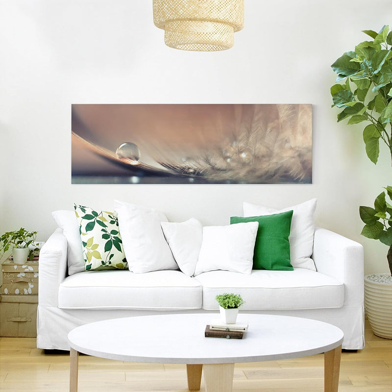 Bilderwelten Leinwandbild - Story of a Waterdrop - Panorama Quer, 60cm x 180cm, 60cm x 180cm