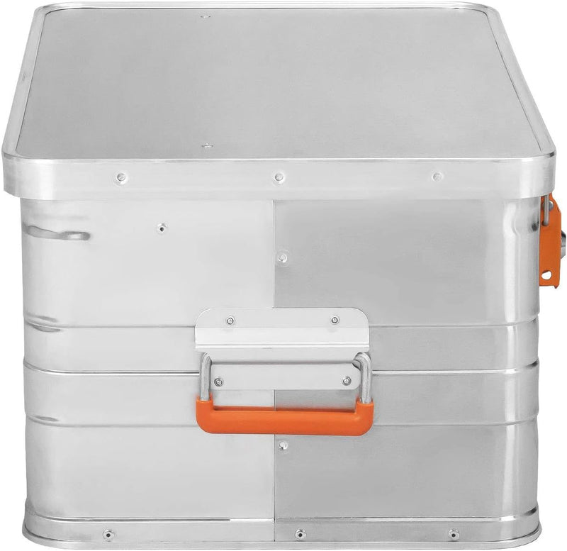 ALUBOX B47 - Aluminium Transportbox 47 Liter Alukiste mit Gummidichtung - Inhalt vor Staub und Sprit