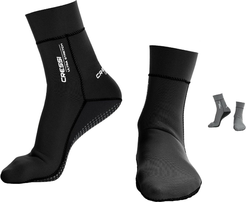 CRESSI Ultra Stretch Neoprene Socks 1.5mm - Unisex Erwachsene Doppelt Gefütterte Neopren Tauchschuhe