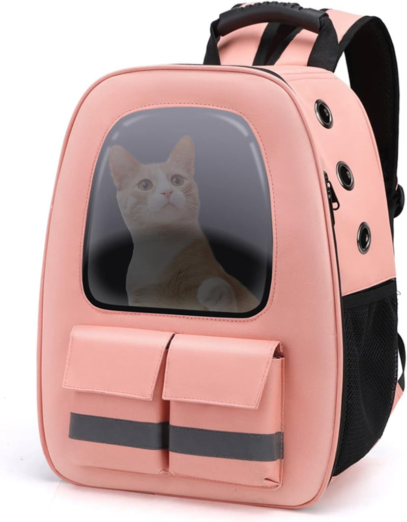 PETCUTE Katzenrucksack,Oxford-Tuch Hunderucksack für Kleine Katze,Atmungsaktiv Haustier Rucksack mit