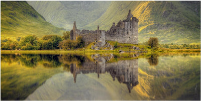 Bilderwelten Leinwandbild - Kilchurn Castle in Schottland - Quer 1:2, 50cm x 100cm, 50cm x 100cm