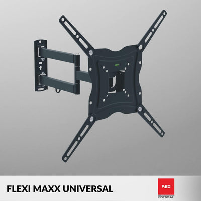 RED OPTICUM Flexi Maxx Universal TV-Wandhalterung schwenkbar neigbar - Wandhalterung für Fernseher o