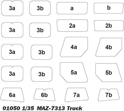 Trumpeter 751050 1050 12785 MAZ 7313 Modellbausatz, verschieden