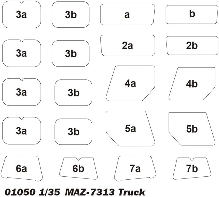 Trumpeter 751050 1050 12785 MAZ 7313 Modellbausatz, verschieden