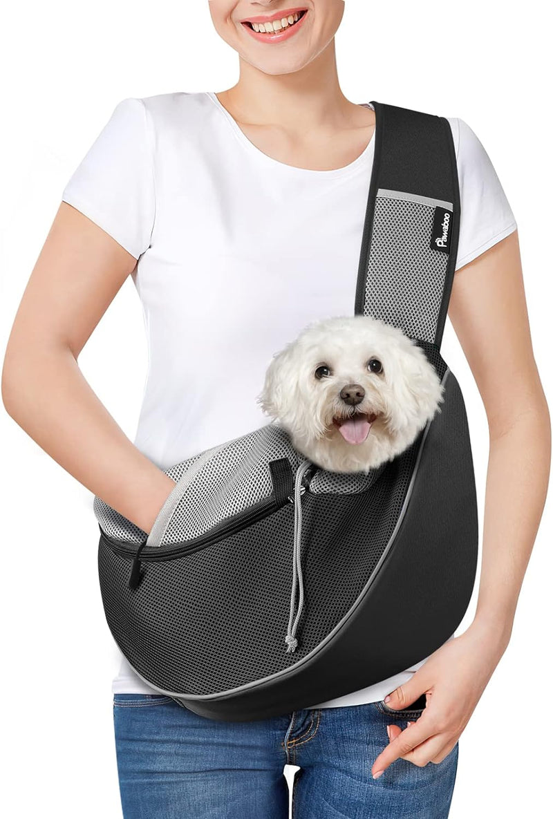 Pawaboo Hundetragetasche, Neu aufgewertet Hundetasche mit Touch-Pocket, Verstellbare Tragetasche Hun