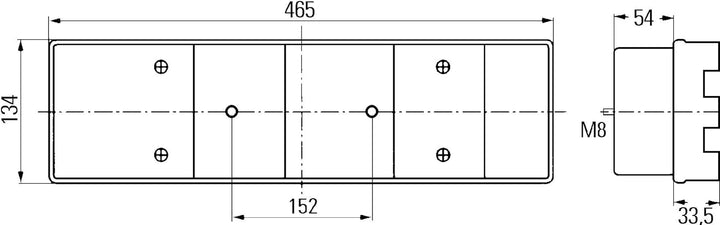 HELLA - Heckleuchte - Halogen - ECE - links - 2VD 008 204-191