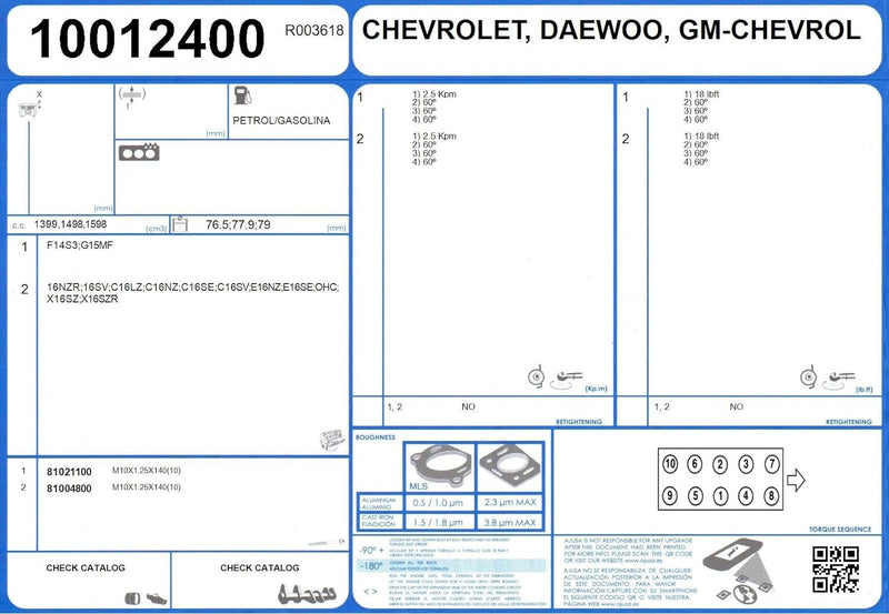 Ajusa 50131300 Dichtungsvollsatz, Motor