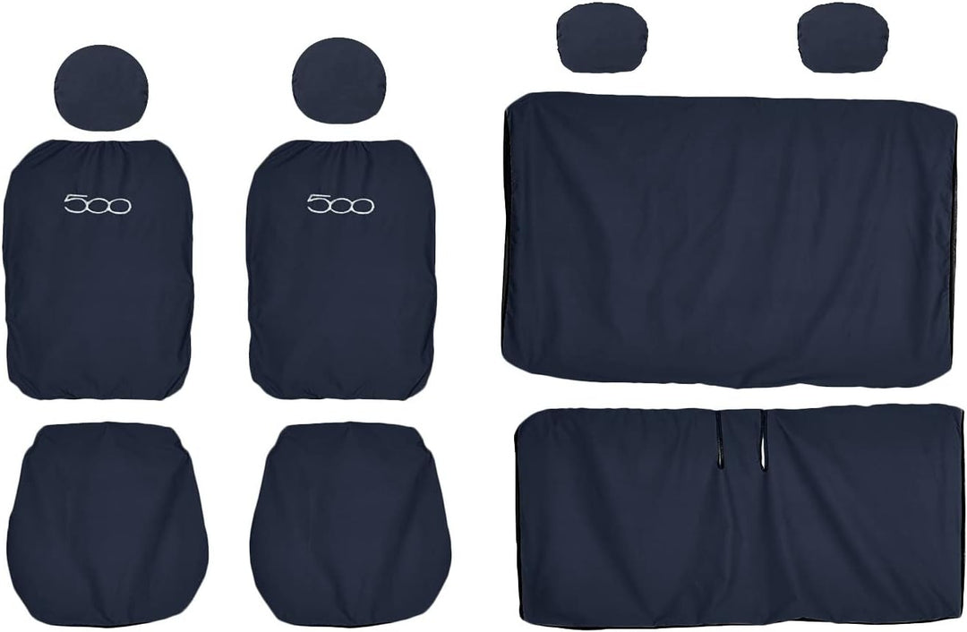 Lupex Shop 500_Hybrid - Autositzbezüge kompatibel 500 Hybrid 2021 | Set Sitzbezüge vorne und hinten