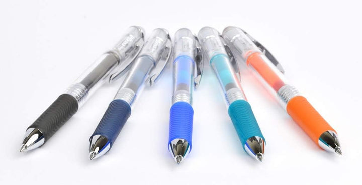 Pentel BL77TLE-CX EnerGel Pure Gel-Tintenroller mit Druckmechanik, 0,7 mm Kugeldurchmesser = 0,35 mm