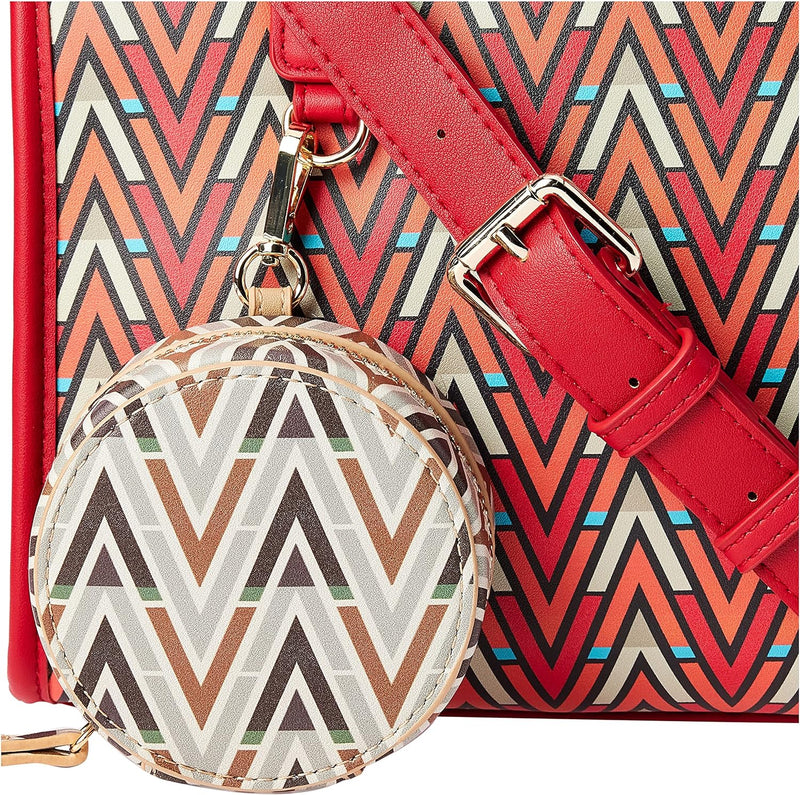 VALENTINO Bags Tonic - Handtasche 26 cm Rosso / Multicolor, Rosso / Multicolor