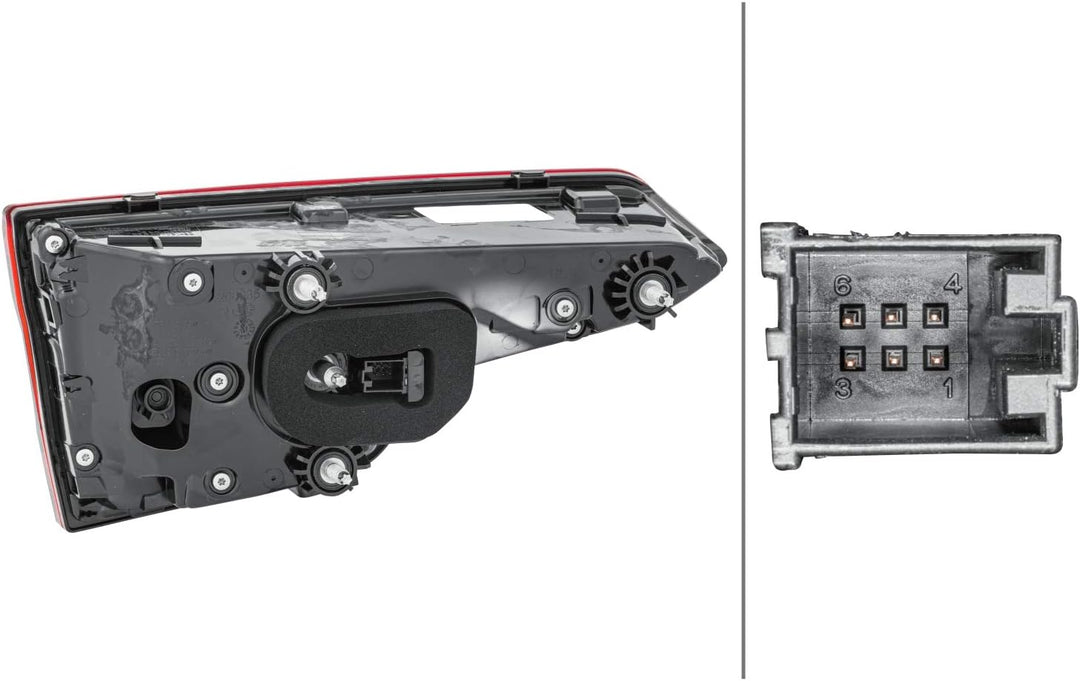 HELLA 2SV 012 247-081 Heckleuchte - LED - innerer Teil - rechts - für u.a. Audi A4 (8W2, 8WC, B9), R