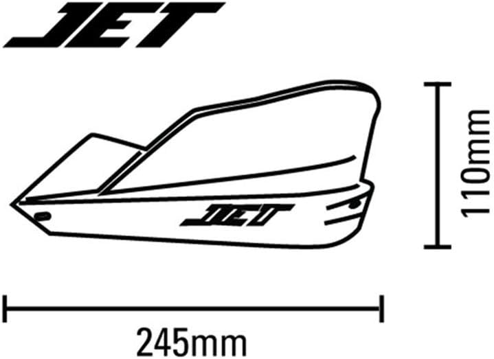 SW-MOTECH Barkbuster Jet 2-Punkt Handprotektoren 22mm weiss, Unisex, Multipurpose, Ganzjährig, Kunst