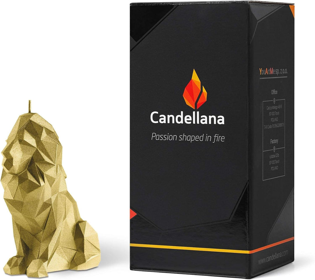 Candellana Handmade Lion Low-Poly Kerze Geschenk- Lustig - Dekorative Kerze - Home Décor - Geschenke