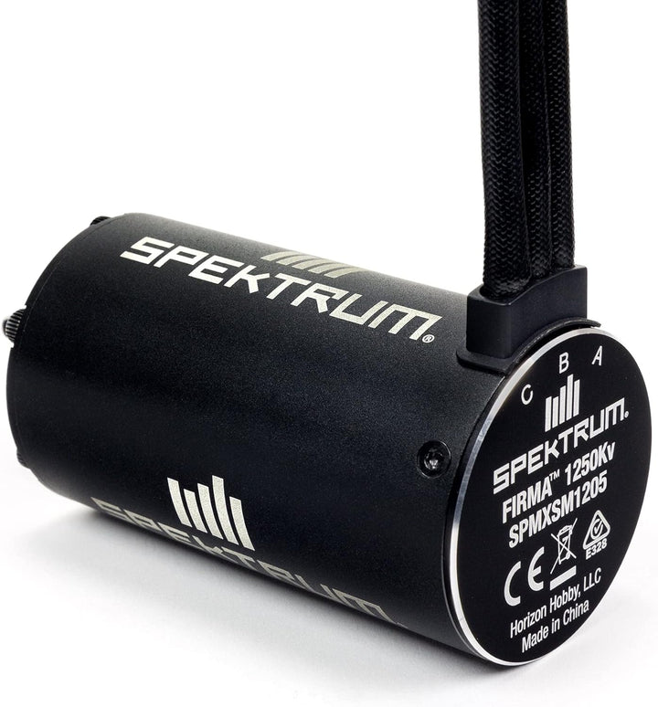 Spektrum Firma Bürstenloser Motor, 1250Kv, 6,5 mm Kugel, 8mm Welle, SPMXSM1205