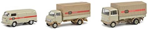 Schuco 452655300 H0 Mercedes Benz, Volkswagen, Hanomag 3er-Set DB Stueckgut MB L322, Hanomag F55, VW