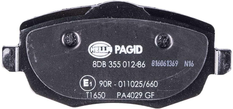 HELLA PAGID 8DB 355 012-851 Bremsbelagsatz - T1649 - Dicke/Stärke: 16.4mm - Bremssystem: Lucas - mit