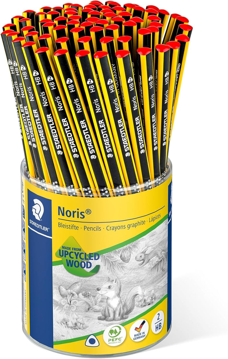 STAEDTLER Bleistift Noris (hohe Bruchfestigkeit, ergonomische Dreikantform, rutschfeste Soft-Oberflä