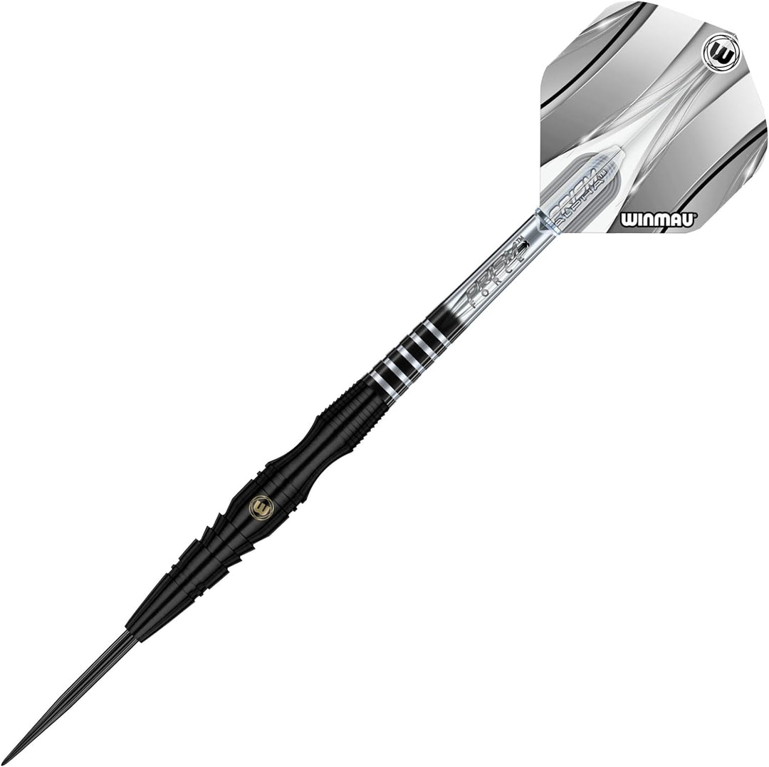 WINMAU Sniper Black Professionelles Wolfram-Dart-Set mit Flights und Schäften (Shafts) 24.0 Gramm, 2