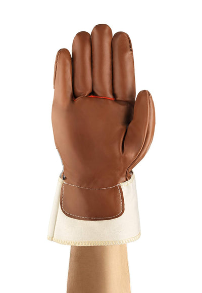 Ansell Hyd-Tuf 52-547 Mehrzweckhandschuhe, Mechanikschutz, Braun, Grösse 9 (12 Paar pro Beutel) Grös