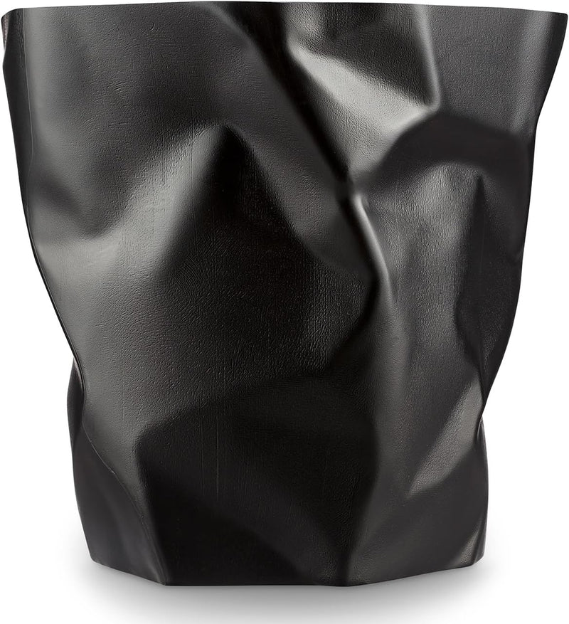 Essey Design Papierkorb, Bin Bin, Design Mülleimer für Büro und Bad schwarz, schwarz
