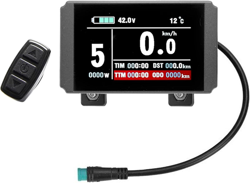 windmeile | Display KT-LCD8H, Tachoanzeige, LCD-Display, Beleuchtet, Multifunktional, E-Bike, Elektr