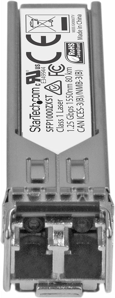 StarTech.com 1000BASE-ZX - Gigabit Transceiver - LC Fiber - MSA konform - 80 km - Gigabit SFP Modul