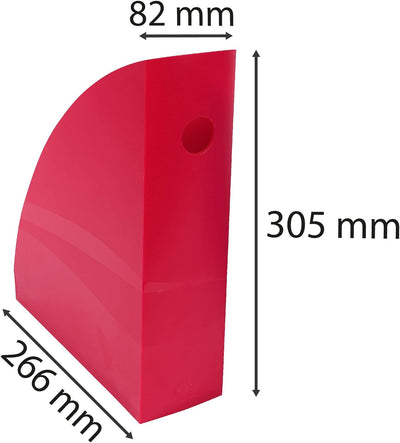 Exacompta 18284D Packung (mit 6 Stehsammler MAG-CUBE, 266x82x305 mm, für DIN A4+, robust und praktis