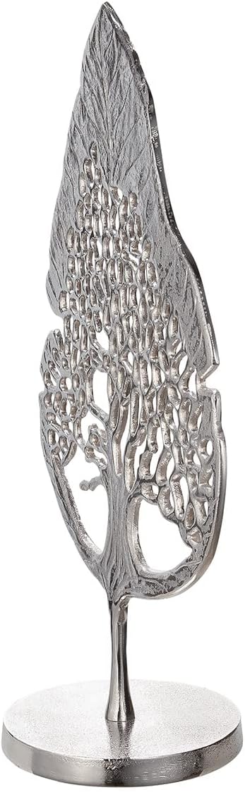 GILDE Skulptur Tree silberfarben H: 51 cm B: 28 cm 48046 Höhe 51 cm Silberfarben, Höhe 51 cm Silberf