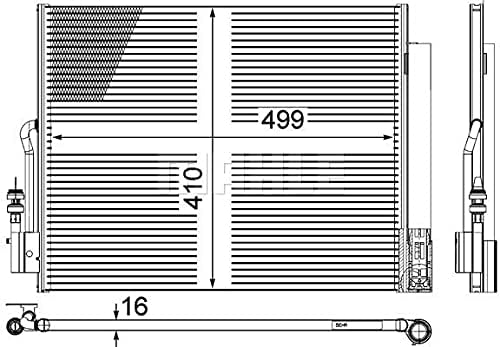 MAHLE AC 596 000P A/C-Kondensator BEHR PREMIUM LINE