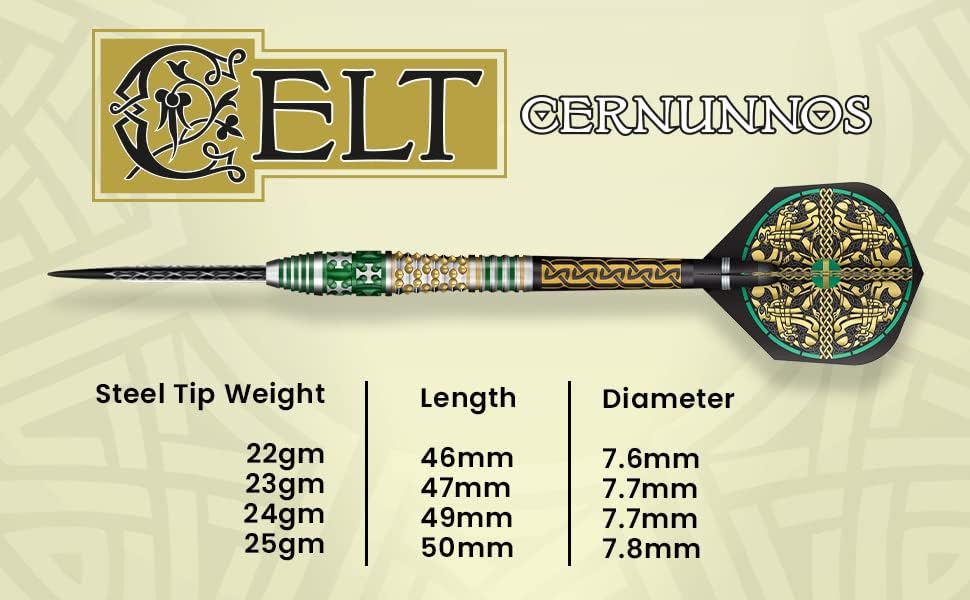 Shot Celt Cernunnos 90% - Steeldarts 25 Gramm