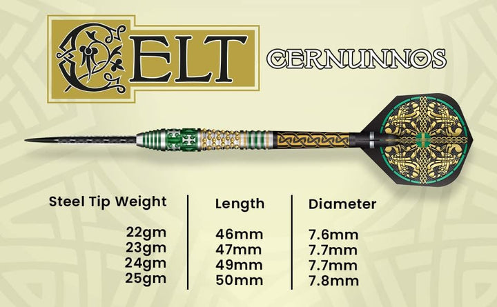 Shot Celt Cernunnos 90% - Steeldarts 25 Gramm