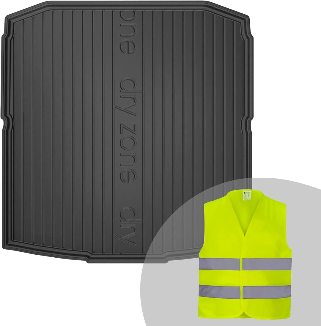 FROGUM DryZone Gummimatte Ganzjährige Praktische Auto Kofferraummatte Kofferraumwanne passend für Sk