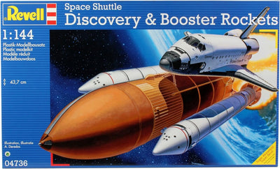 Revell Modellbausatz Space Shuttle Discovery & Booster Rockets I Modellbausatz Weltall Rakete für Ju