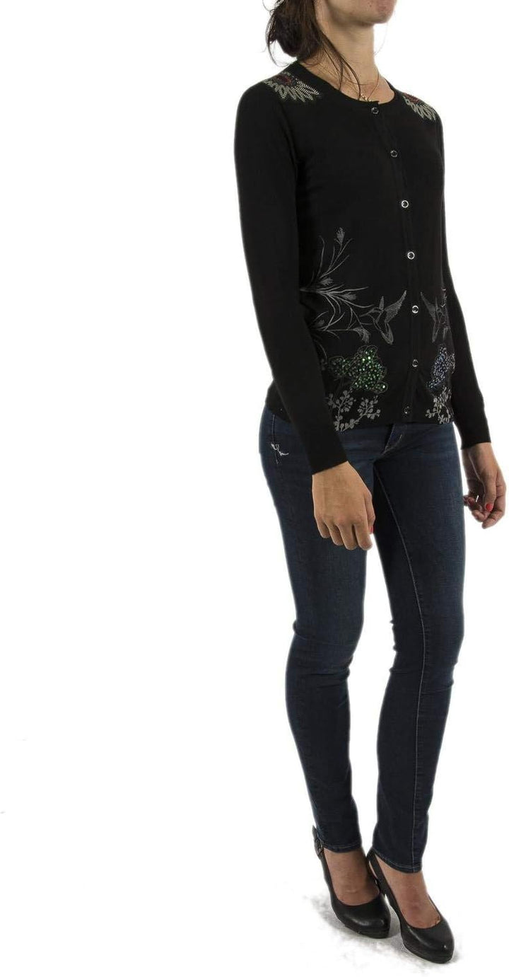 Desigual Womens ANTIA Schwarz Strickjacken XS