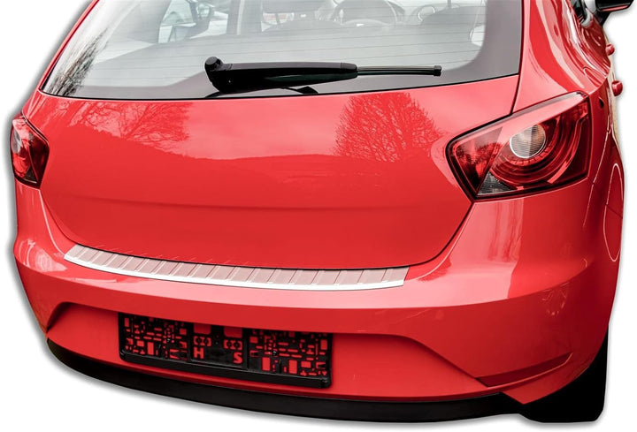 Ladekantenschutz Edelstahl MATT kompatibel für SEAT IBIZA 4trg | 2012-2017 | mit Abkantung | premium