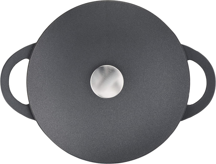 TEFAL E21872 TRATTORIA Servierpfanne 28cm | Aluguss | Gussdeckel | Antihaft-Beschichtung | gute Wärm