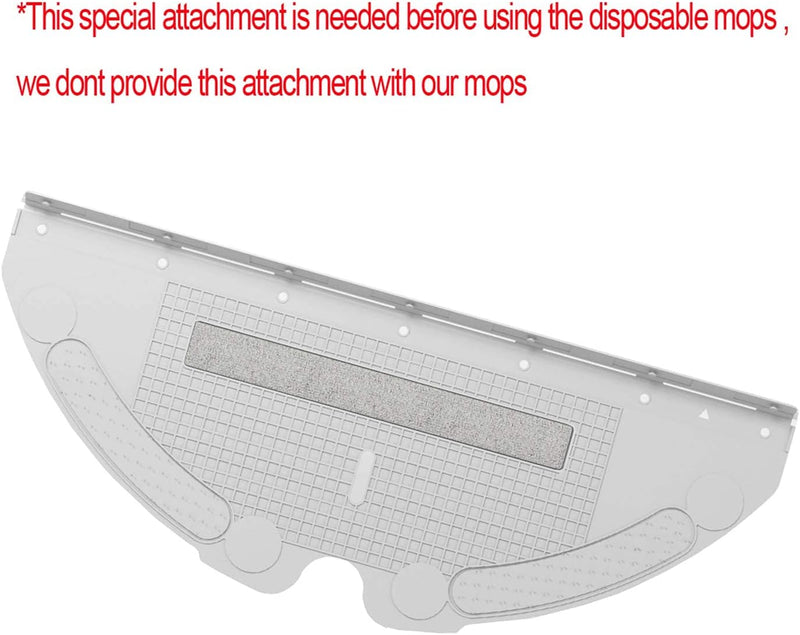 HUAYUWA 60 Stück Einweg-Mopp-Pads, Ersatz für Roborock S6 T6 Mop Roboter Staubsauger 60pcs, 60pcs